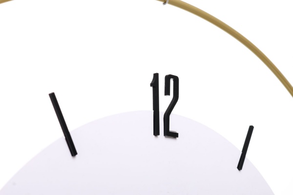 Часы настенные дерево и металл 50 см