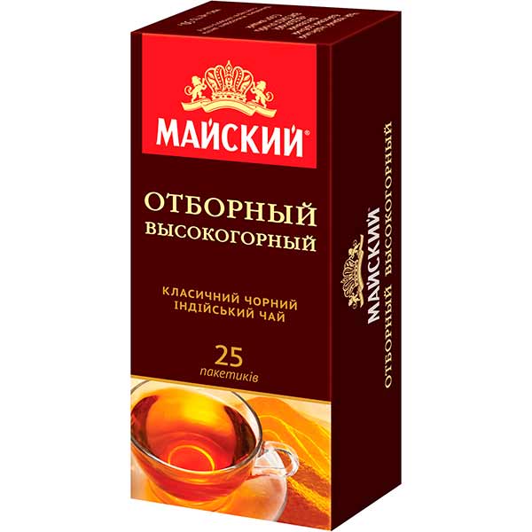 Чай черный Майский Отборный Высокогорный 25 пакетиков