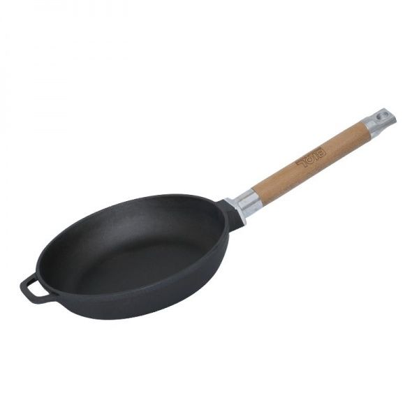 Сковорода чугунная съемная ручка 20 см Оптима 0120 Biol