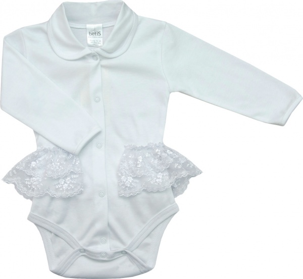 Боди для девочки Betis Ажурчик р.62 белый 27070186 