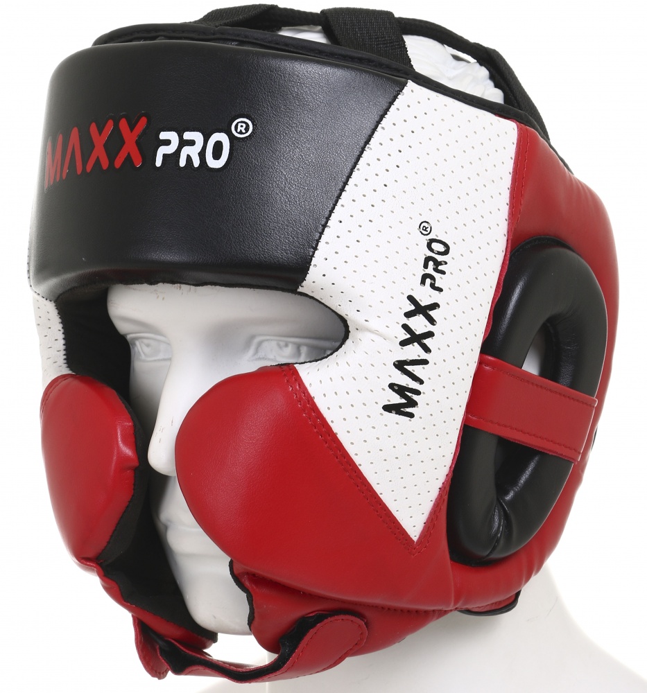 Шлем боксерский MaxxPro р. M AHG-626 Red vynil M красный
