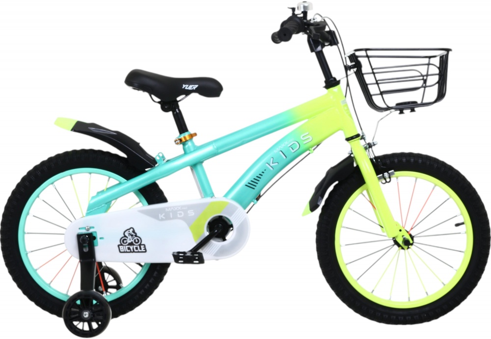 Велосипед детский MaxxPro kids 16' KQ-23 голубой с желтым