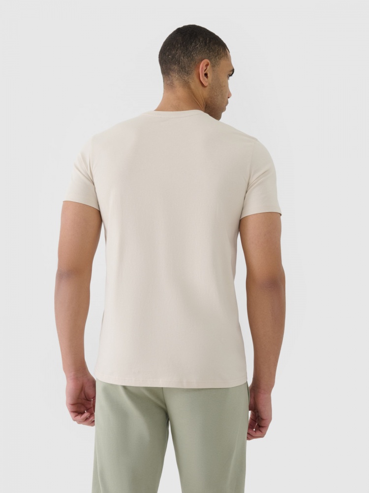 Футболка 4F TSHIRT M2004 4FWSS25TTSHM2004-12S р.XL бежевый