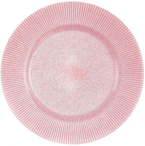Блюдо Glimmer 33 см рожеве Dekor Cam 
