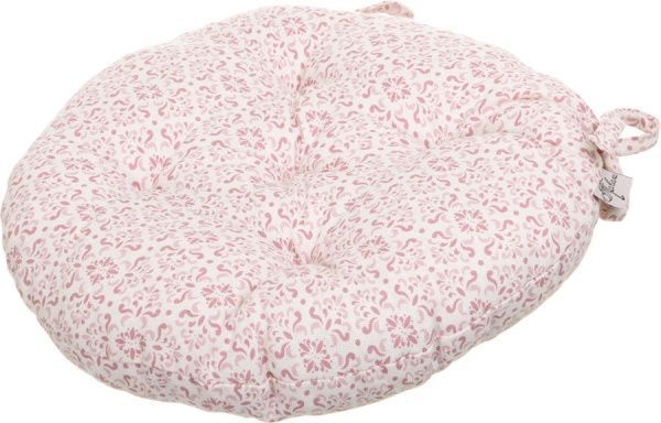 Подушка на стул Розовый витраж круглая D 40 Прованс