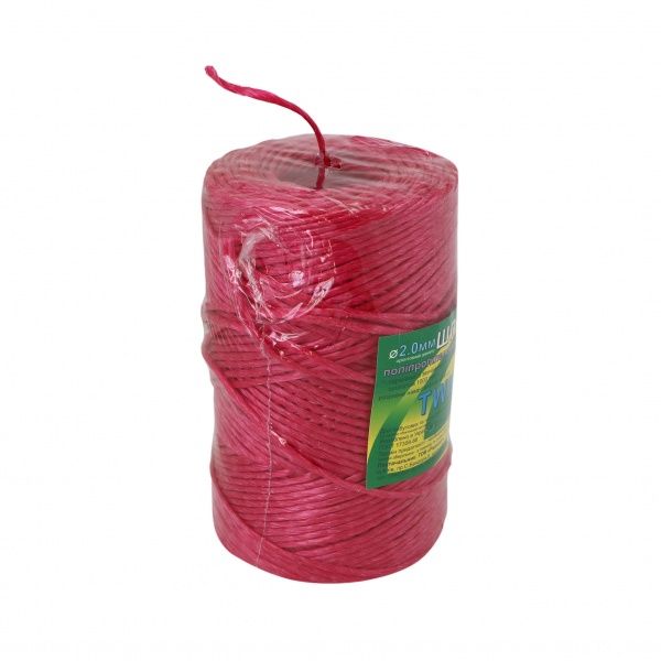 Шпагат Радосвіт полипропиленовый 2 мм 200 м красный