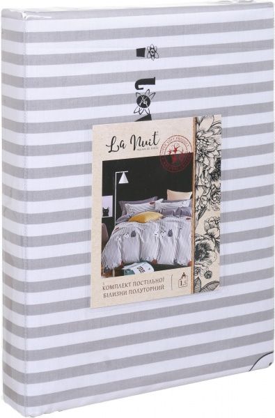 Комплект постельного белья Happy dogs полуторный разноцветный принт La Nuit 