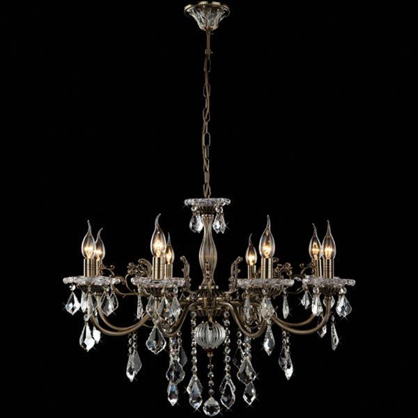 Люстра підвісна Strotskis Joanna 8x60 Вт E14 антична бронза 3281/8 