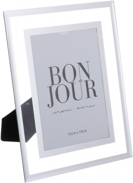 Рамка для фото Bonjour 1 фото 13х18 см срібний 