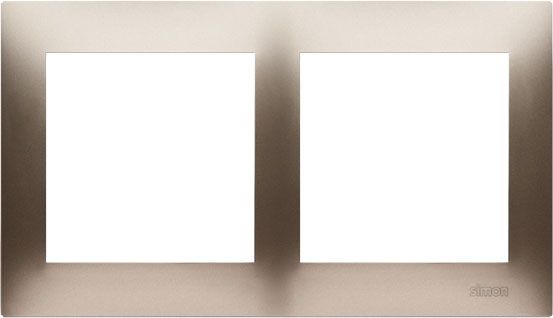 Рамка двухместная Simon Premium универсальная золотистый DR2/44