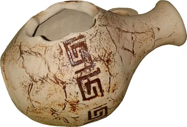 Горщик шамотний Амфора бутыль фігурний 2,5л коричневий 