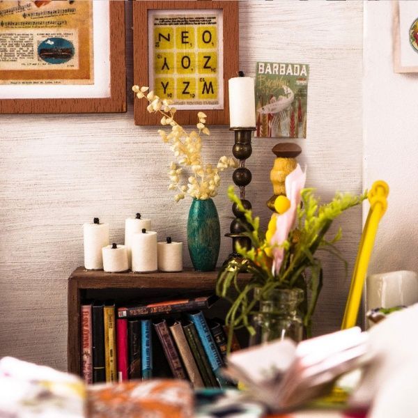 Конструктор Robotime Diy House Спальня DG107