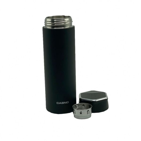 Термопляшка 450 мл Casno чорний KXN-6057_Black