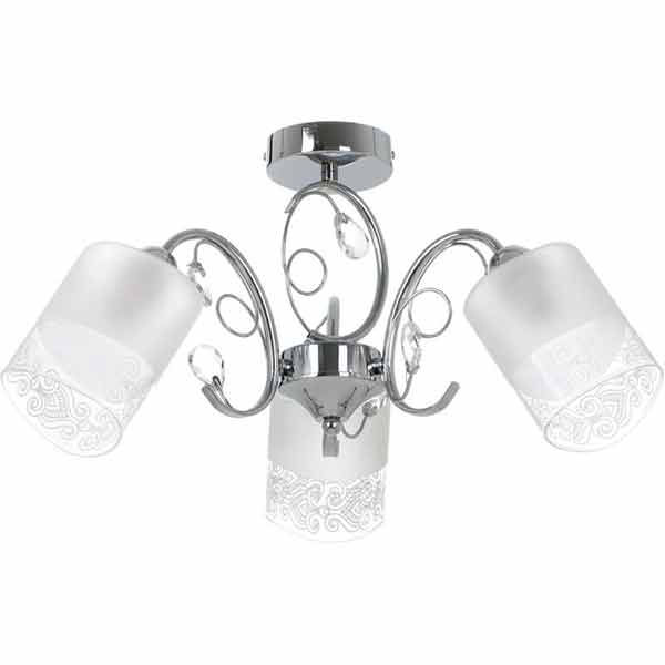 Люстра потолочная Accento lighting Eiffel ALPL-PL2015-3 3x40 Вт E14 хром 