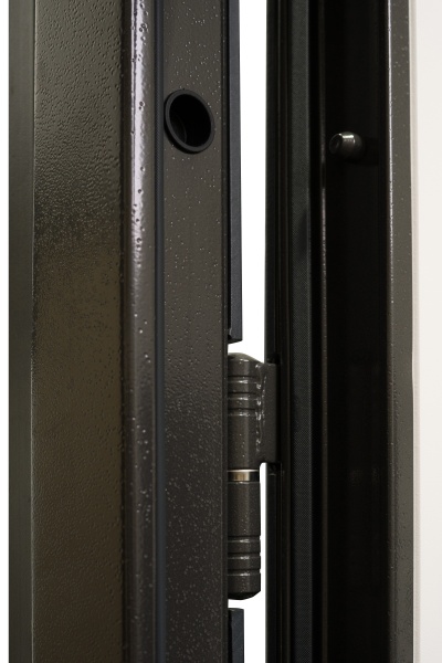 Двері вхідні Міністерство дверей КС 260 Мікс антрацит / білий матовий 2050x960 мм ліві