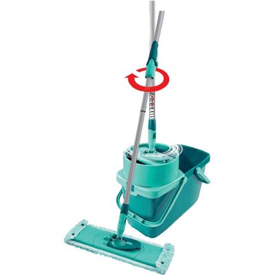 Комплект швабра и ведро с автоматическим отжимом для пола Leifheit Clean Twist Evo (52014) 33 см 