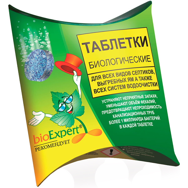Биопрепарат Bioexpert для вигрібних ям та септиків 1 табл.