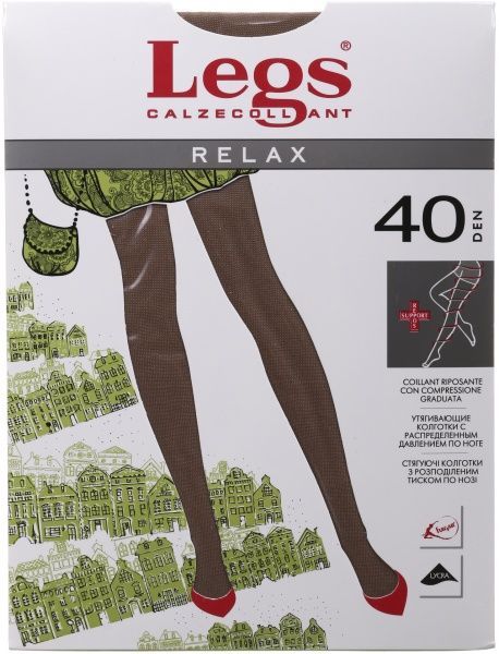 Колготки женские Legs 301 RELAX 40 den sabbia р. 3 песочный 