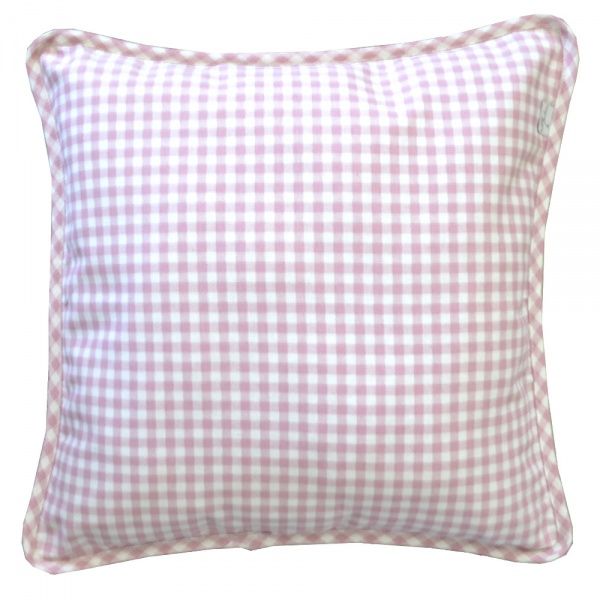 Подушка декоративная Bella 45x45 см розовый в клетку Прованс 