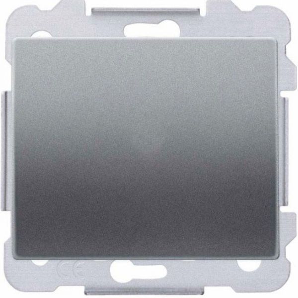 Выключатель перекрестный одноклавишный Siemens Iris без подсветки 16 А 250В IP20 сталь нептун 18507 AN