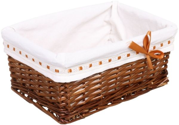 Кошик плетений з текстилем Tony Bridge Basket 36x24x15 см HQ13-10AB-4 