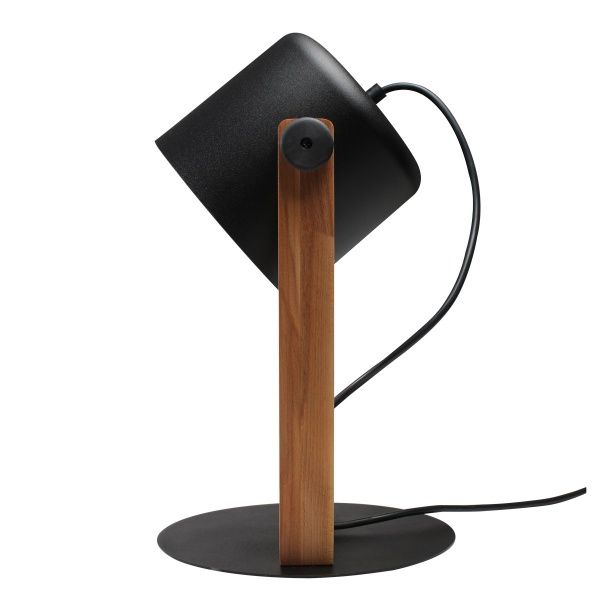 Настольная лампа Светкомплект LOFT TB 160 1x40 Вт E27 черный/дерево 