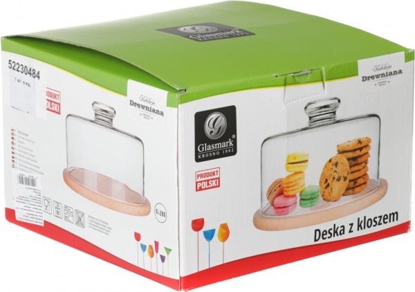 Тортниця із кришкою 28 см Glasmark 