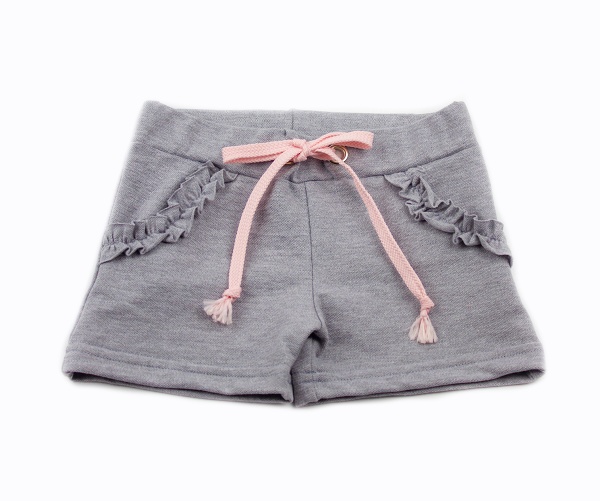 Шорты для девочек Маленькие люди р.104 серый 