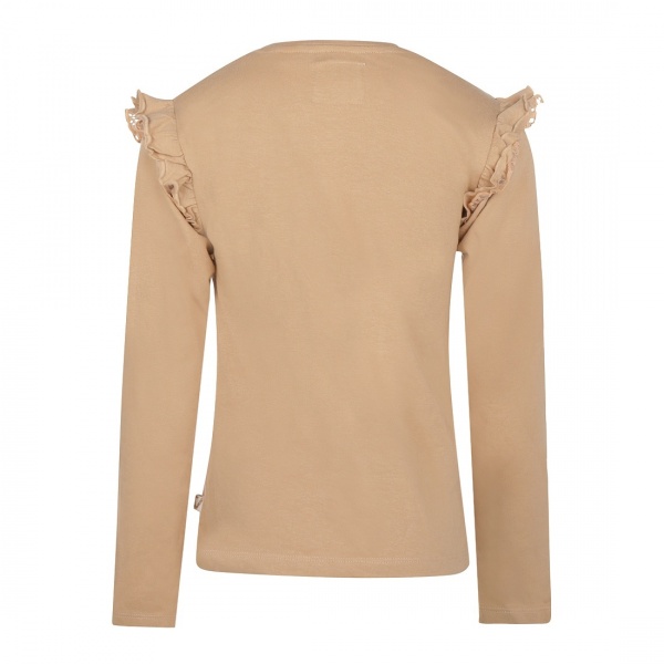 Реглан для девочки NWM с воланами р.122 бежевый U44013-1 