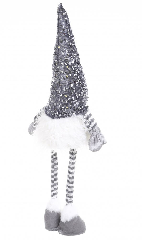 Декорация новогодняя гномик светлячок с паетками 12х65 см 2 ассортимента AT218-22164AB