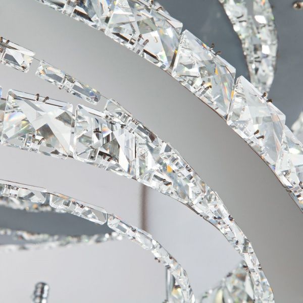 Люстра світлодіодна Strotskis Grasia пульт ДУ 24 Вт хром 90066/2 