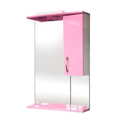 Шкафчик с зеркалом Сансервис Z-56 розовый 56x87 см
