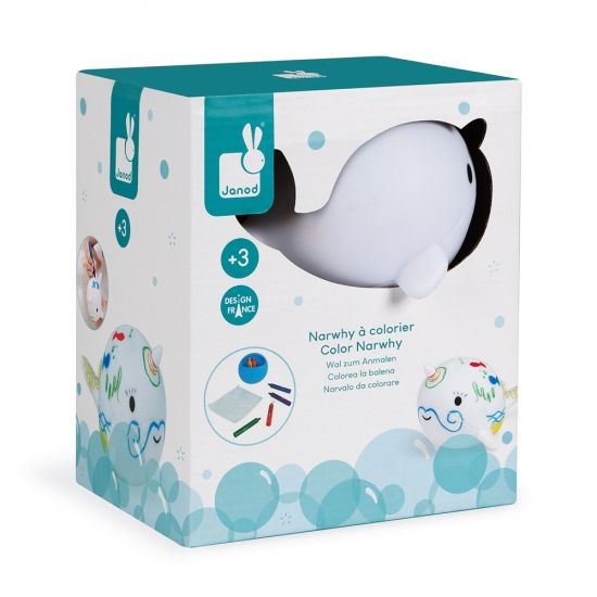 Игрушка для купания Janod Рисование. Нарвал J04726