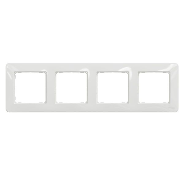 Рамка чотиримісна Schneider Electric Sedna Design універсальна білий SDD311804