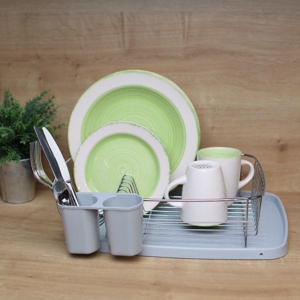 Сушка для посуды с поддоном 42х34,5х11 см Flamberg