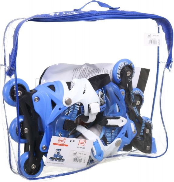 Роликовые коньки UP! (Underprice) RS-51-BB р. 27-30 голубой