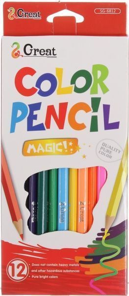 Олівці кольорові Abstraction червоний 12 шт.