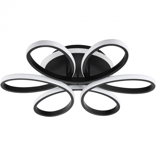 Світильник світлодіодний Hopfen з пультом ДК 110 Вт чорний 3000-6500 К GEMINI 110W BK-RGB 