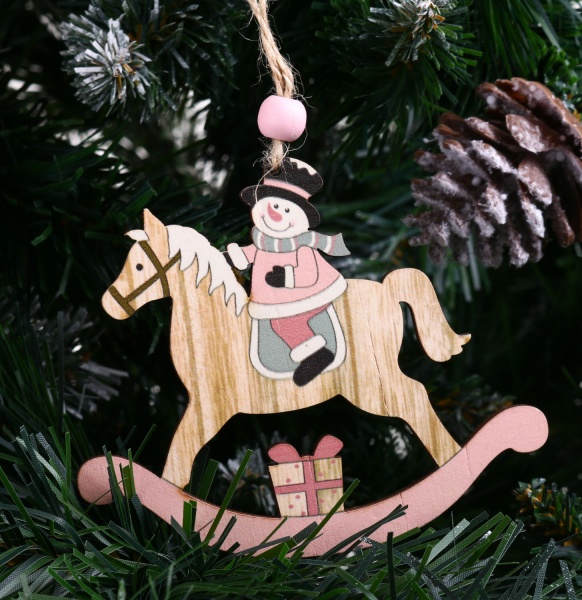 Декорація-підвіска рожева 8х1х10 см DH8047810 