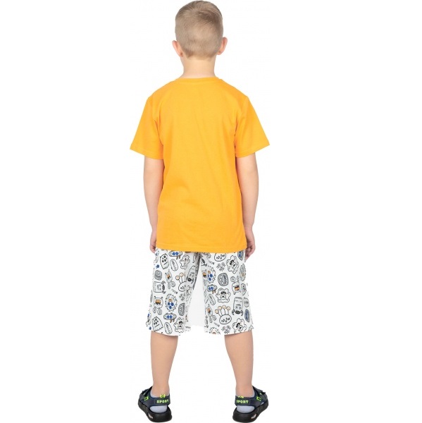 Футболка для хлопчиків Roksana р.98–104 жовтий №001/12034 