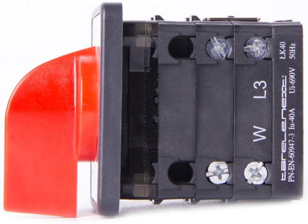 Переключатель пакетный E.NEXT LK40/3.323-ZP/45 щитовой с передней панелью 3p 1-0-2 40А 8631-200