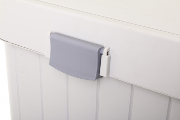 Кошик для білизни RIO подвійний універсальний TWINS 561х342х589 мм 80 л бежевий/сірий 