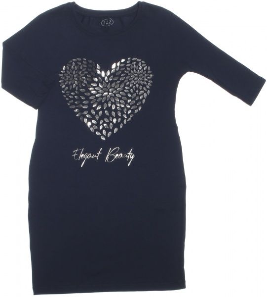 Платье Фламинго для девочек сердечки р.122 персиковый 762-416 