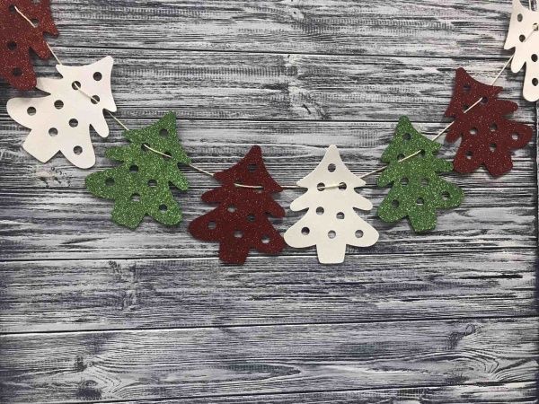 Гирлянда декоративная Діамантові ручки Елочка микс цветов 123022 2 м