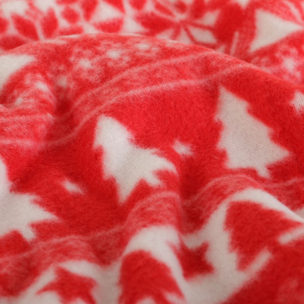 Плед NY Red Trees 125x150 см красный Luna 