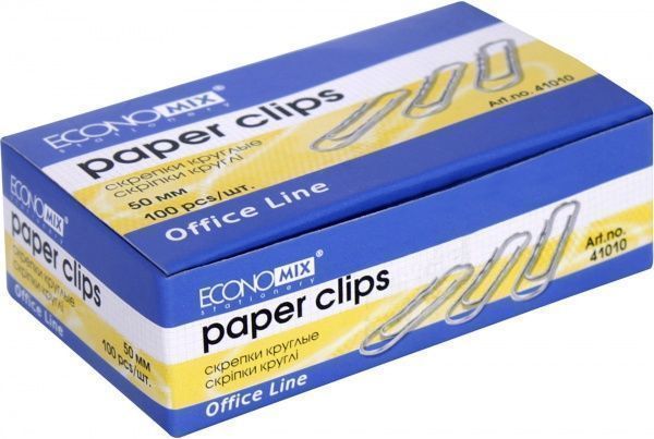 Скрепки E41010 50 мм 100 шт Economix