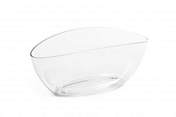 Кашпо пластиковое Ламела Луна круглый 1,2 л прозрачный (LA633-59) 