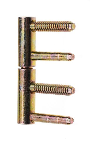 Петля Otlav 4-х штыревая 495d16 d16x80x52x16мм желтый цинк универсальная 1 шт.