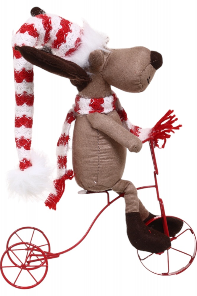 Декорация новогодняя Лось на велосипеде LF2352013-1 69 см