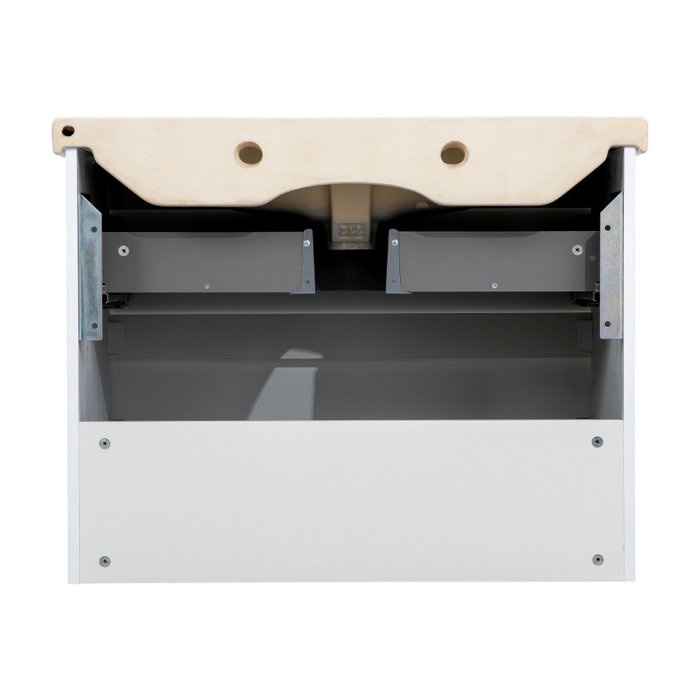 Тумба підвісна Aqua Rodos Лео 80 см білий глянець